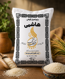 برنج هاشمی درجه یک گیلان(۵کیلویی)